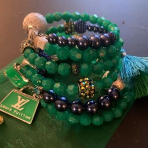 Custom beaded bracelet set